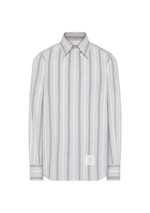 Thom Browne Madras striped armband shirt - Grey