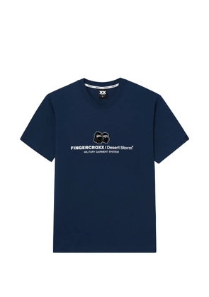 FINGERCROXX round-neck T-shirt - Blue