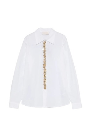 I BLUES Bernini embellished shirt - White