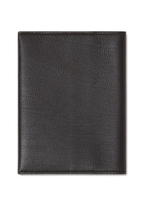 Zegna leather passport case - Brown