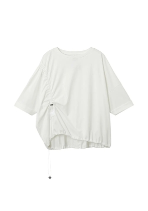izzue drawstring-detail T-shirt - White