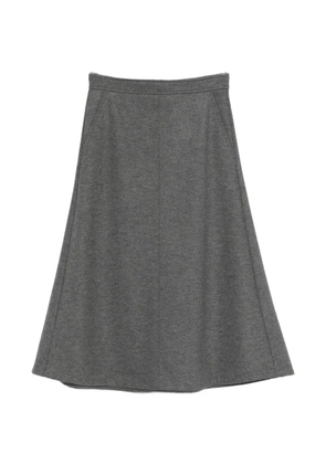 I BLUES pockets A-line midi skirt - Grey