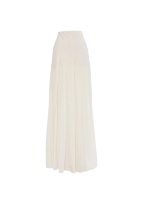 Roberto Cavalli pleated maxi skirt - White