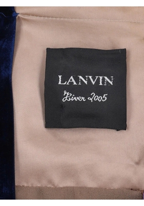 Lanvin Pre-Owned Babydoll glittery beaded midi dress - Purple