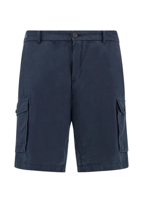 Paul & Shark garment-dyed cargo shorts - Blue