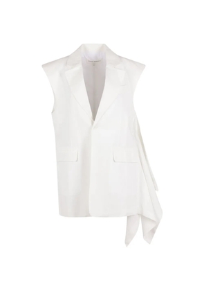 Niccolò Pasqualetti pocket drape gilet - White