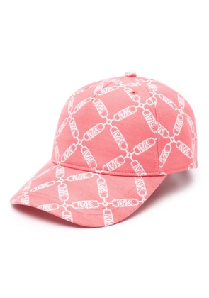 Michael Kors logo-jacquard twill cap - Pink