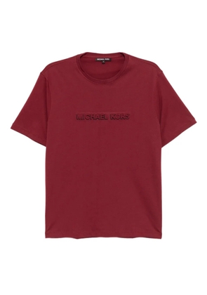 Michael Kors logo-embossed cotton T-shirt - Red
