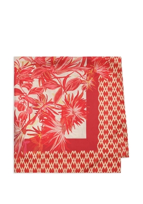MALIPARMI floral print scarf - Red