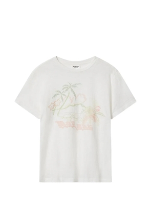 MARANT ÉTOILE ZEWEL floral-print T-shirt - White