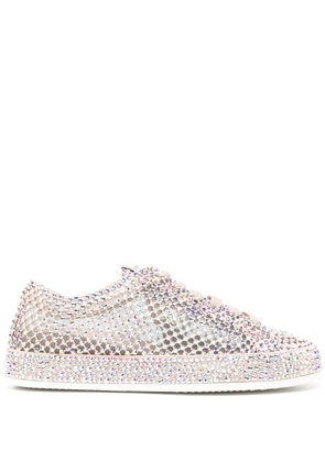Le Silla crystal-embellished sneakers - Neutrals