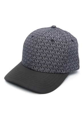 Michael Kors monogram-jacquard six-panel cap - Black