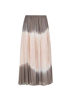 Roberto Collina tie-dye effect maxi skirt - Neutrals