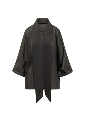 SoSUE balloon-sleeve blouse - Black