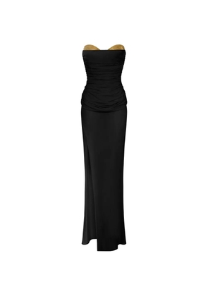 Elisabetta Franchi draped detailing dress - Black