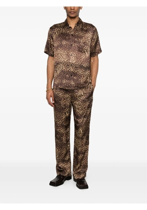 Ernest W. Baker animal-print trousers - Brown