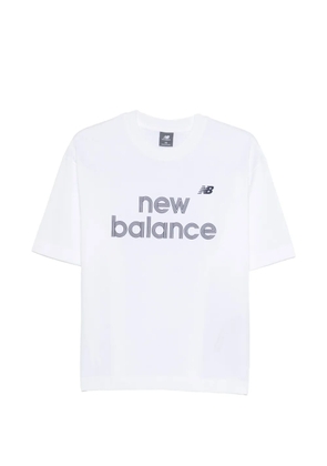 New Balance logo-print T-shirt - White
