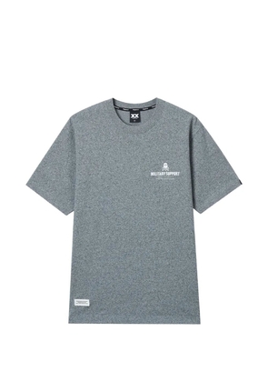 FINGERCROXX slogan-print T-shirt - Grey