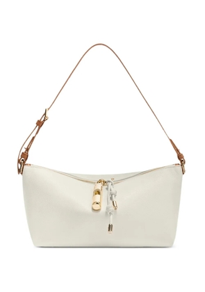 Furla Debby zip leather shoulder bag - White