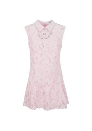 Self-Portrait lace mini dress - Pink