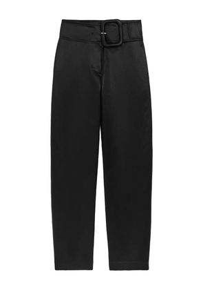 AMI Paris buckle-belt high-waisted trousers - Black