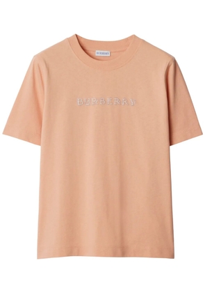 Burberry paisley-logo cotton T-shirt - Pink