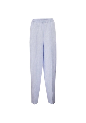 Fabiana Filippi striped elasticated trousers - Blue