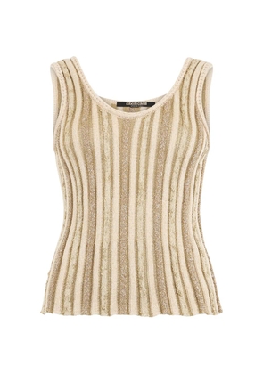 Roberto Cavalli striped tank top - Neutrals