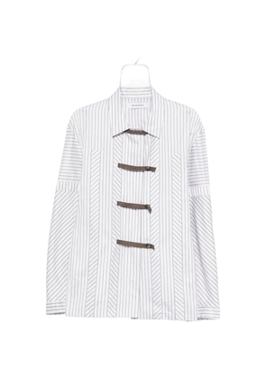 Kiko Kostadinov striped buttoned shirt - White