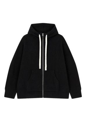 TOMBOY ribbed-knit hooded sweater - Black