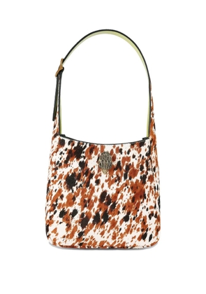Kurt Geiger London embellished leather satchel - Brown