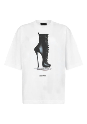DSQUARED2 boot-print T-Shirt - White