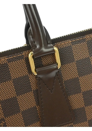 Louis Vuitton Pre-Owned 2015 checked briefcase - Brown