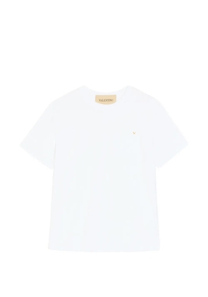Valentino Garavani Valentino cotton T-Shirt with VGold - White
