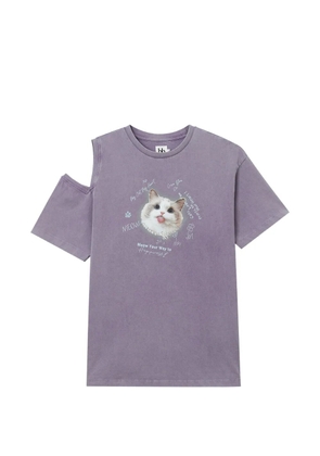 b+ab printed T-shirt - Purple