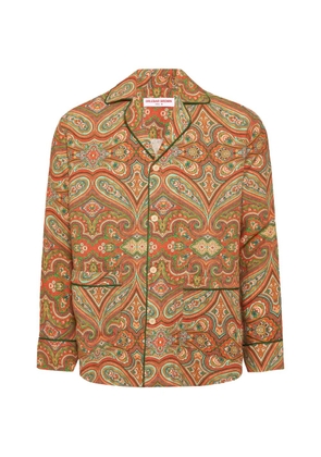 Orlebar Brown Murray paisley shirt - Orange