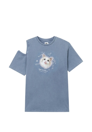 b+ab printed T-shirt - Blue