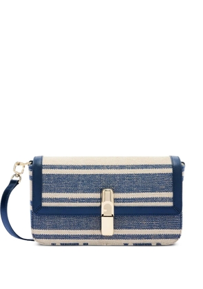 Furla small Iride striped crossbody bag - Blue