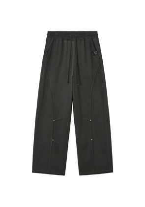 izzue drawstring-fastening palazzo pants - Grey