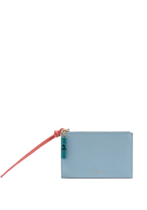 Furla Iride envelope zip leather clutch bag - Blue
