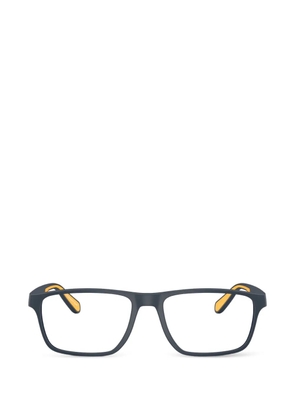 Emporio Armani rectangle-frame logo glasses - Blue