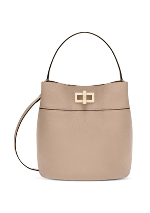 Furla Amelia S turnlock bucket bag - Neutrals