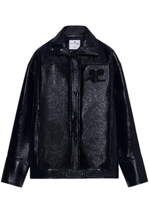 Courrèges Iconic oversized vinyl jacket - Blue