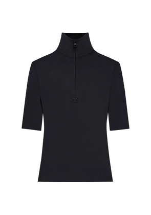 Courrèges half-zip top - Black