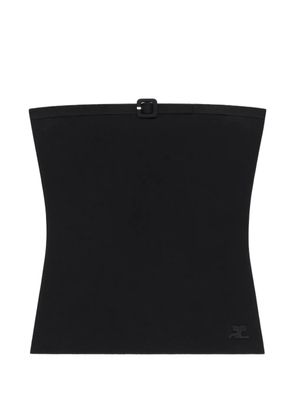 Courrèges buckled tube top - Black