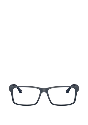 Emporio Armani rectangle-frame glasses - Blue