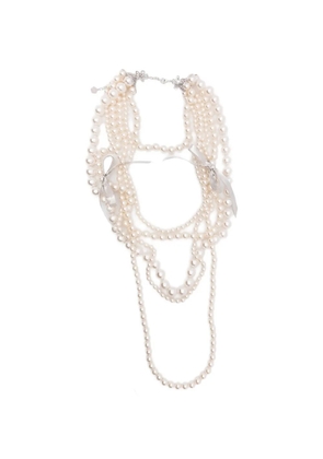 YVMIN ribbon-detailed necklace - Silver