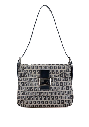 Fendi Pre-Owned 2000-2010 Zucchino Canvas Double Flap shoulder bag - Grey