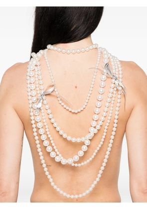 YVMIN ribbon-detailed necklace - Silver