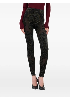 Roberto Cavalli ornamental-print leggings - Black